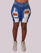 Kim ll Shorts - Medium Wash - Moraloue